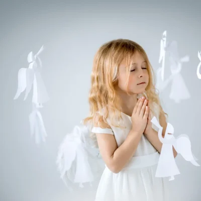 Angels in the studio isolated